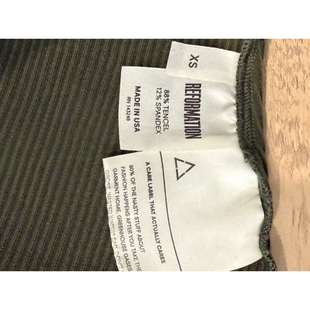 Reformation Rochelle Ribbed Mock Neck Dress - Picture 3 of 3